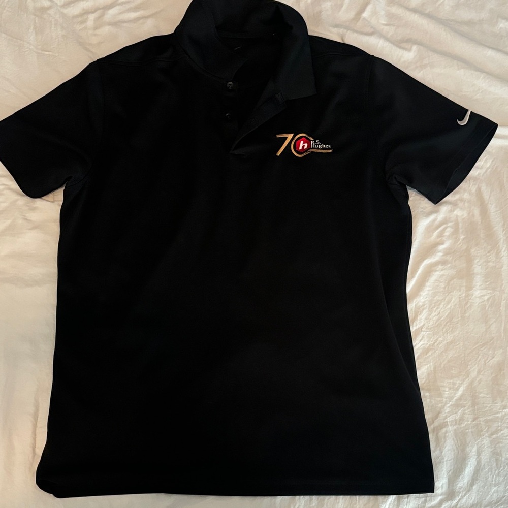 Nike Black Polo with Embroidered Logo